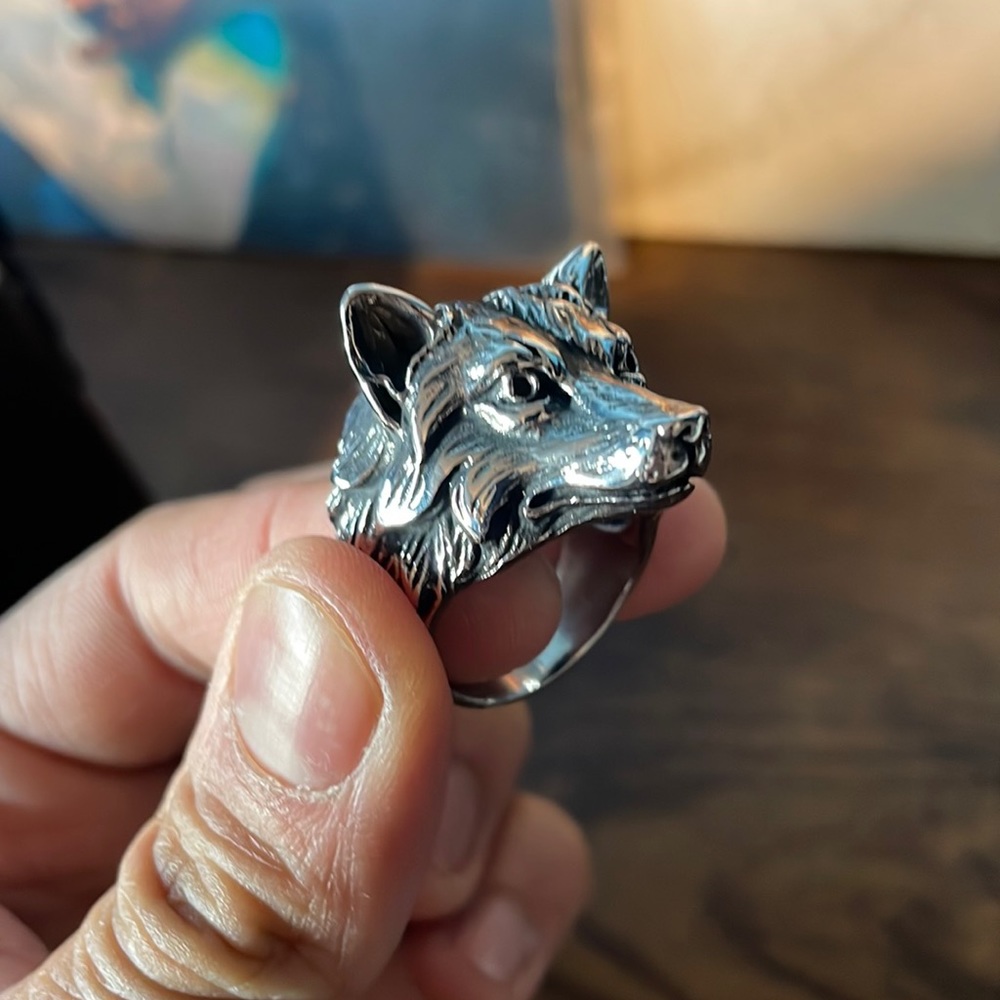 Wolf Ring, Stainless Steel - image 1